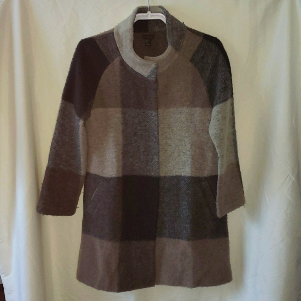 ** 2/$20 ** Paraphrase Plaid Coat